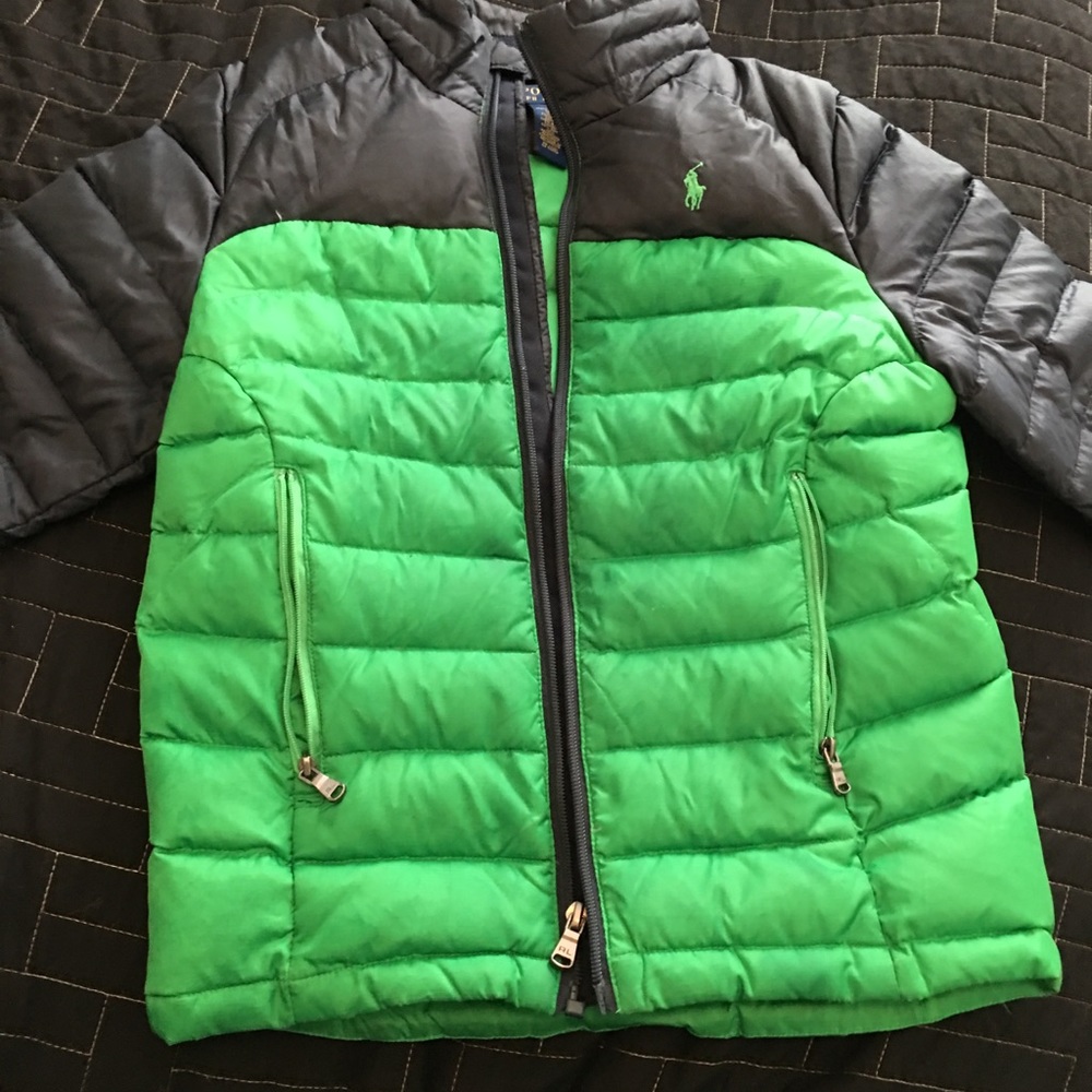 Polo blue and green coat